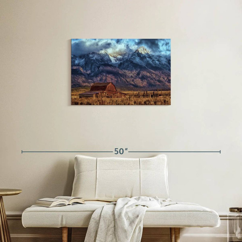 Lilie Mormon Barn en automne, H 20 po x l 30 po