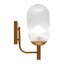 Lampe murale Dewdrop - Bronze et transparent