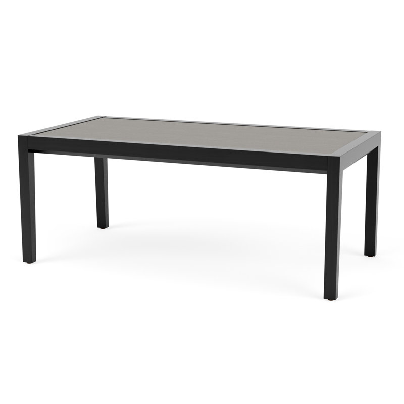 Brooklyn Solid Wood Coffee Table, Sarum Twill, 16" H x 40" L x 20" W, Black