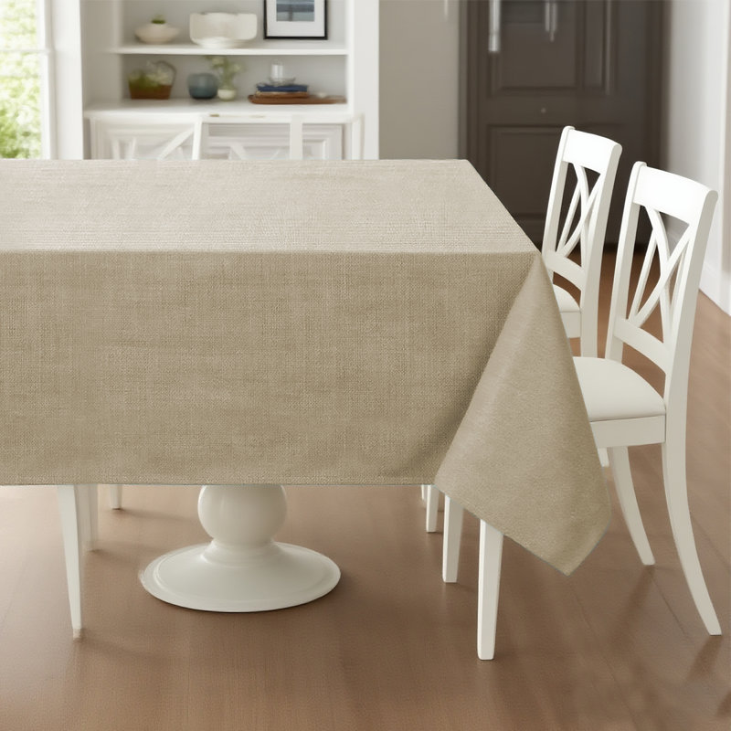Les nappes de qualité supérieure en lin texturé sont imperméables et résistantes aux éclaboussures pour la nappe du buffet de salle à manger.