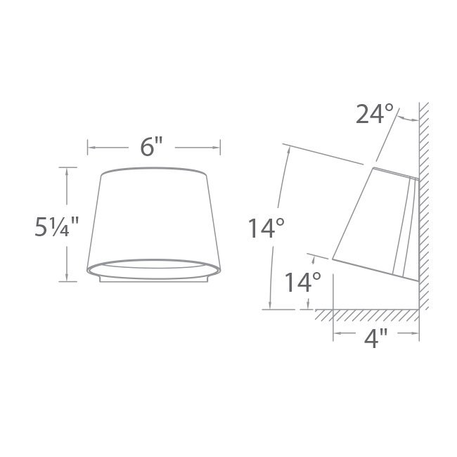 Meiners LED Wall Light, Black