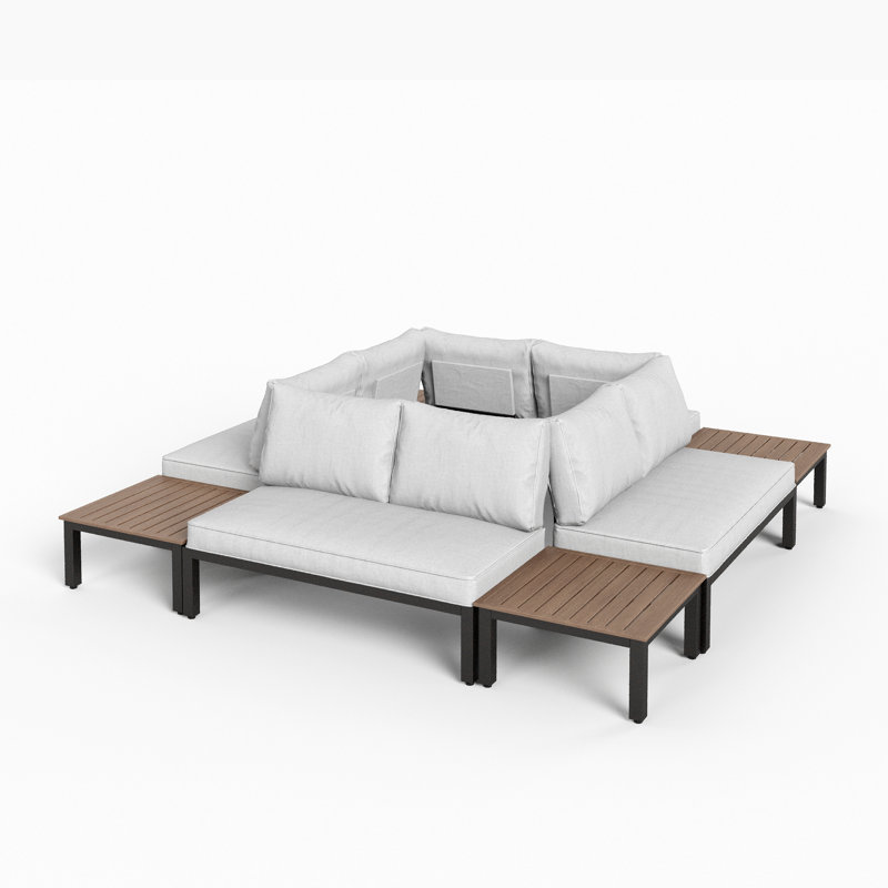 Ensemble de conversation modulaire 8 pièces