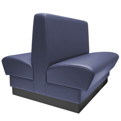 QA Group Olympic Style, Double Sided Restaurant Booth Seating - Plain Back Design,