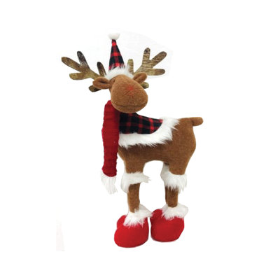 16" Plaid Moose