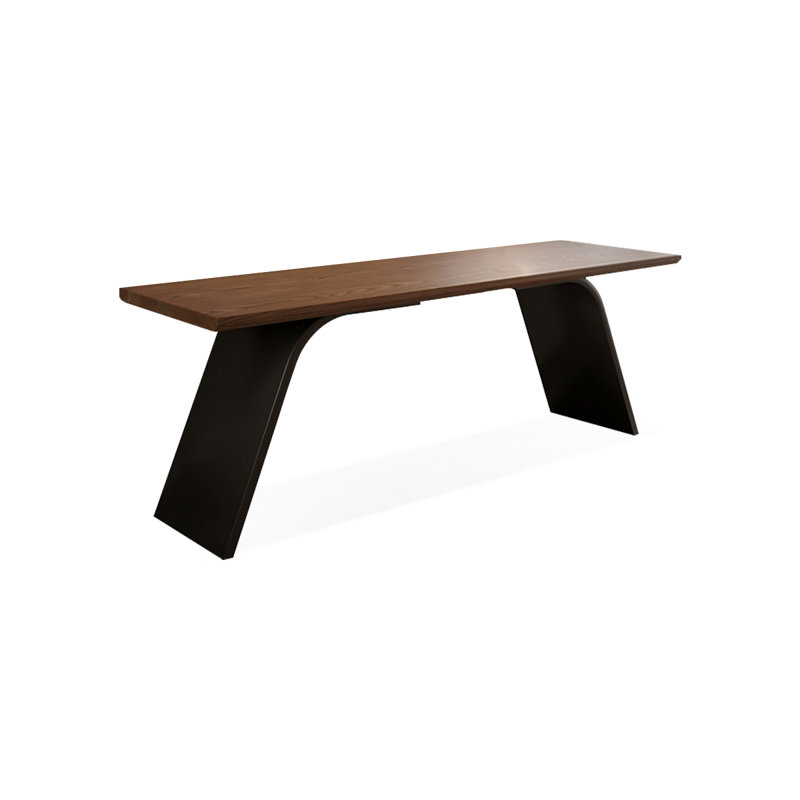 Brown Rectangular Solid Wood desk, 29.53" H x 70.87" W x 23.62" D