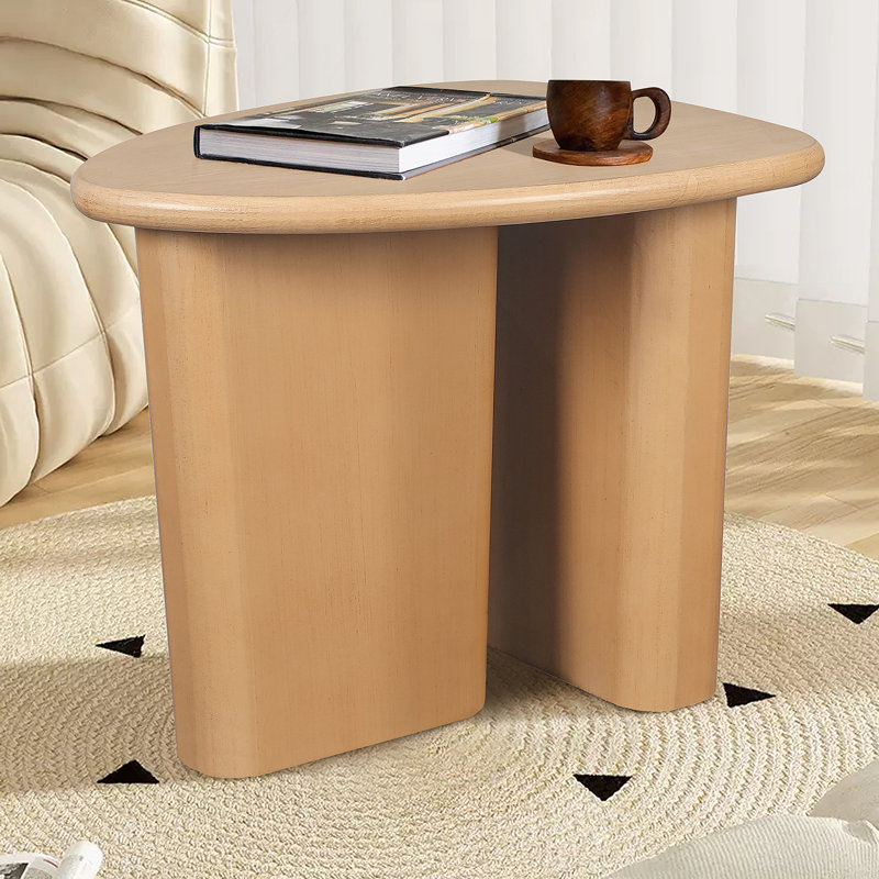 Table d'appoint de table fuselée (bois naturel)