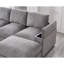 Canapé modulaire à assise profonde avec repose-pieds et canapé en velours côtelé-1336355511