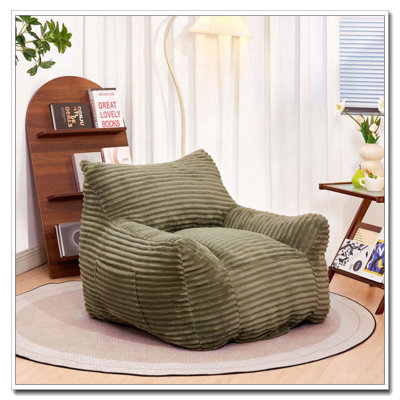 Fauteuil d'appoint rembourré en velours côtelé, fauteuil à billes, canapé-lit pour salon, chambre à coucher et dortoir
