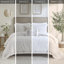 Édredon double / grand - 100% coton avec exquis capitonnage en chenille 3D surdimensionné, 2 taies décoratives assorties, lavable à la machine, magnifique et moelleux-124576444