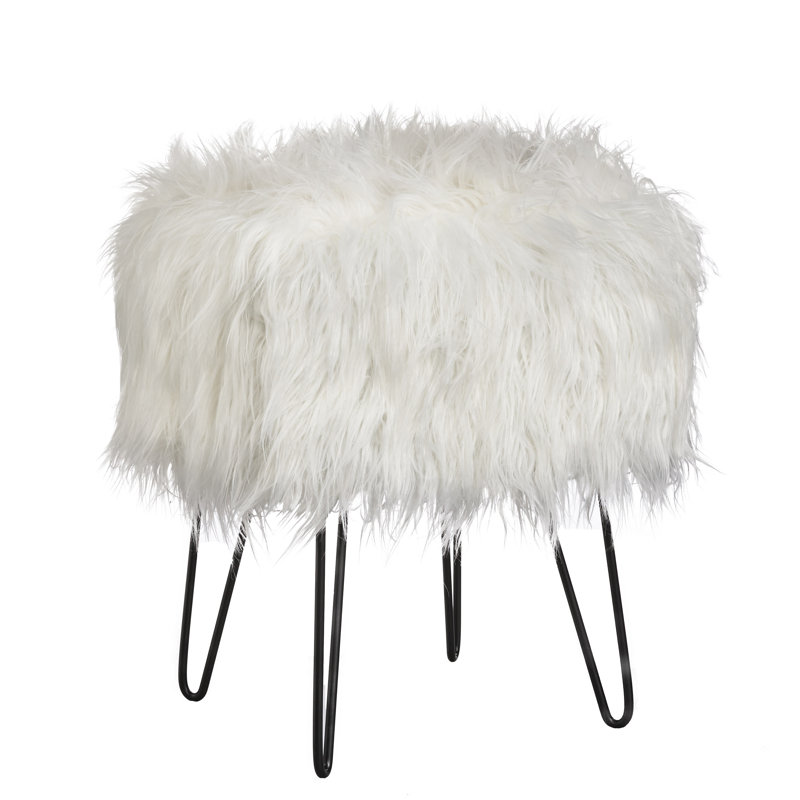 Tabouret d'appoint Caitilyn, Blanc