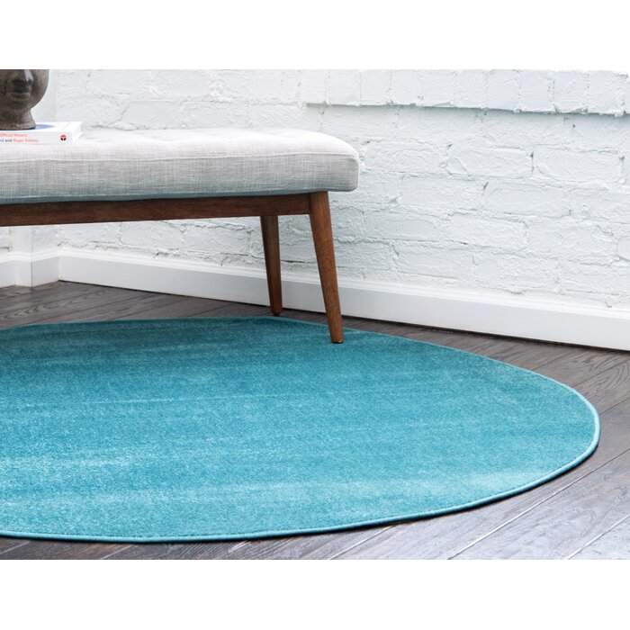 Wade Logan® Arzilla Performance Turquoise Rug & Reviews | Wayfair