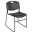 Plateau de table Kee Square, 4 chaises empilables Zeng-163011271-162981756-159877957