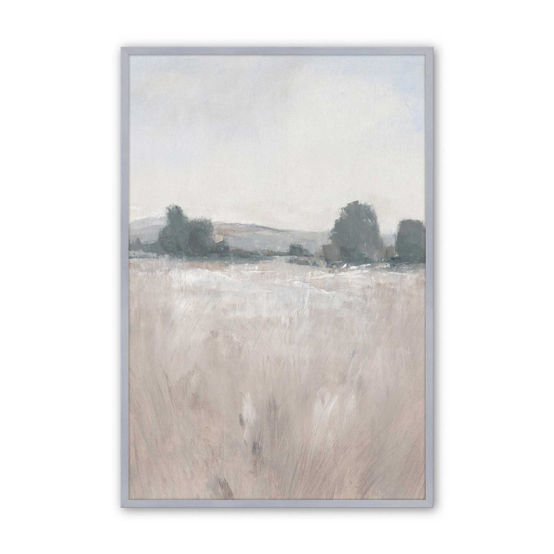 «Mute Countryside Serenity I», impression, H 15,25 po x l 12,25 po, Sourdine campagne discrète I, Cadre photo argenté