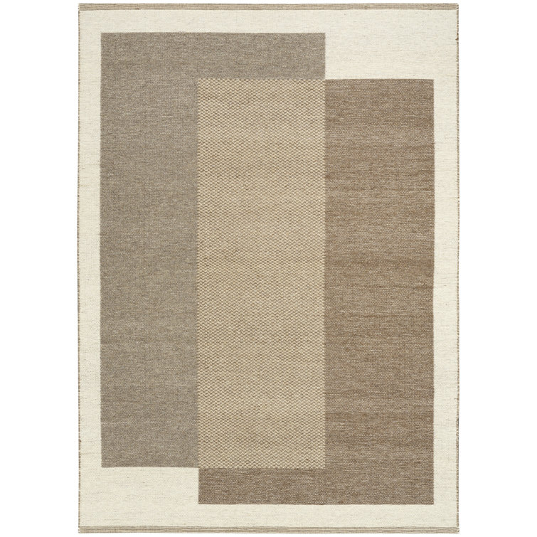 Copenhagen Flatwoven Wool Ivory Modern Indoor Rug