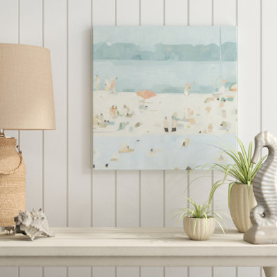 Sea Sandbar II by Emma Scarvey - Wrapped Canvas Painting