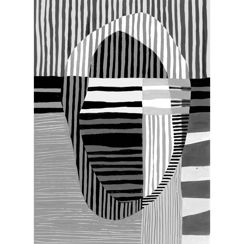 Visions I Print by Bobby Berk, Image Brush Gel, 53" H x 40" W x 1.5" D