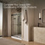 Levity 47.63" x 74" Bypass Shower Door with CleanCoat® Technology-971779484-971779485