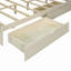 Lit moderne, lit plateforme en bois avec port USB, tête de lit et tiroirs de rangement-2091904319