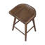 Ensemble de 2 tabourets à hauteur de comptoir 24 po Vira, brun-126034584