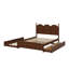 Grand lit plateforme avec tiroirs, lit gigogne simple TG-45919731