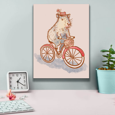 Toile épique Graffiti «Capybara 2» par Rachel Hallquist, 20 po x 24 po