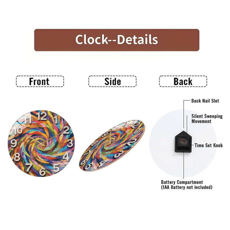 Horloge murale 12 po