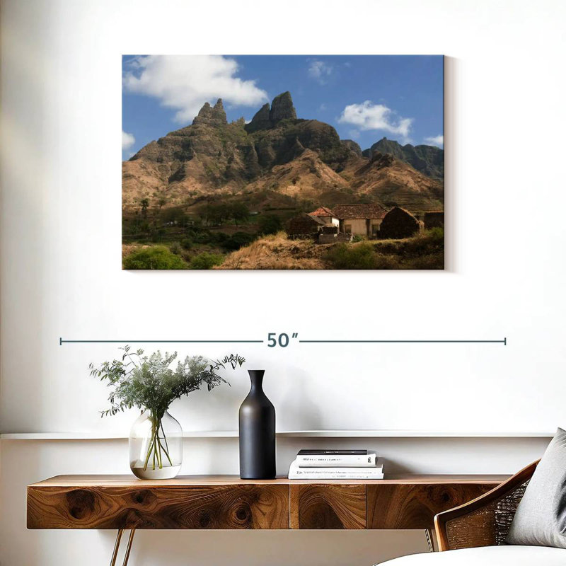 Alvord Santiago Cape Verde Mountainscape, 24" H x 36" W