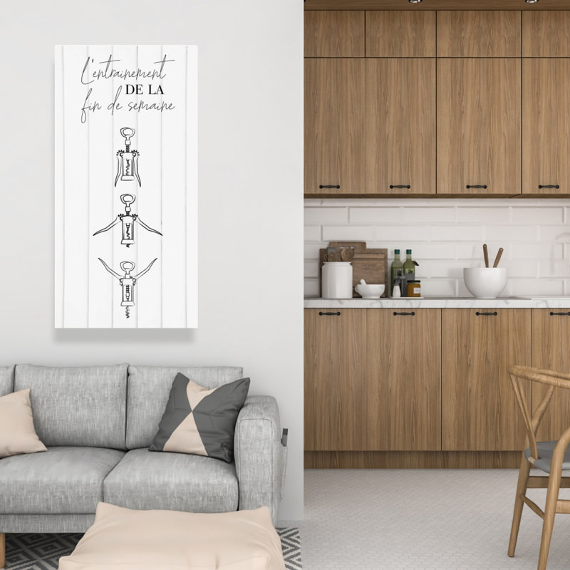 L'entrainement de la fin de semaine - Motif décoratif sur toile