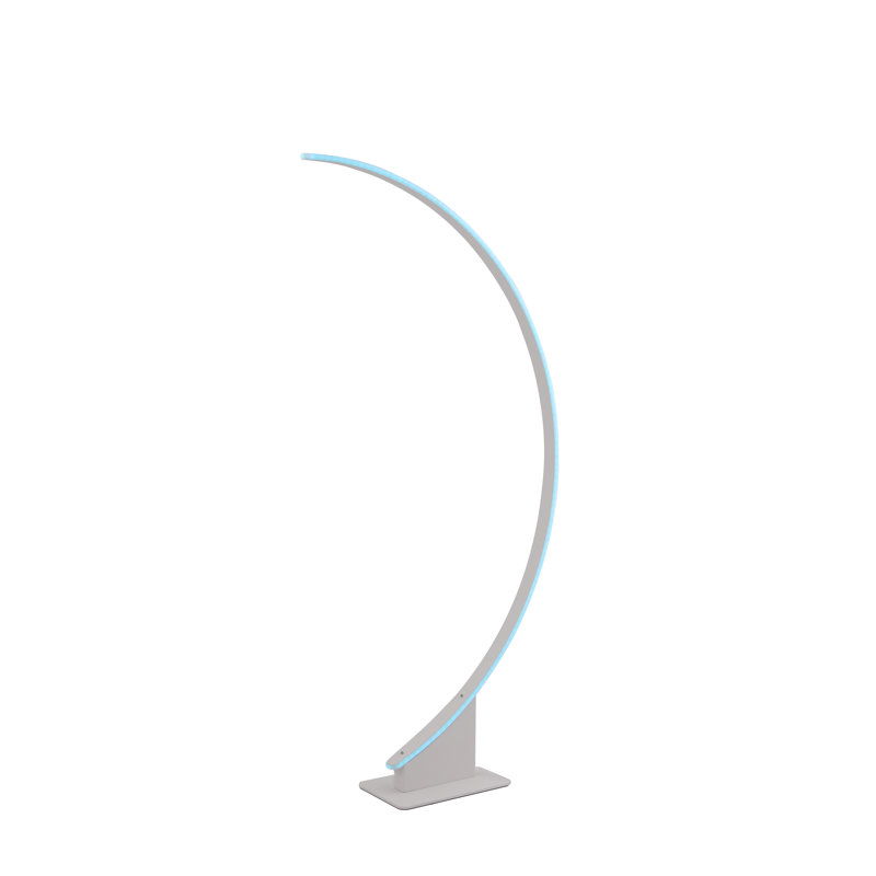 56'' LED Arched Floor Lamp, White
