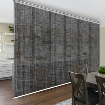 Store vertical en tweed semi-diaphane