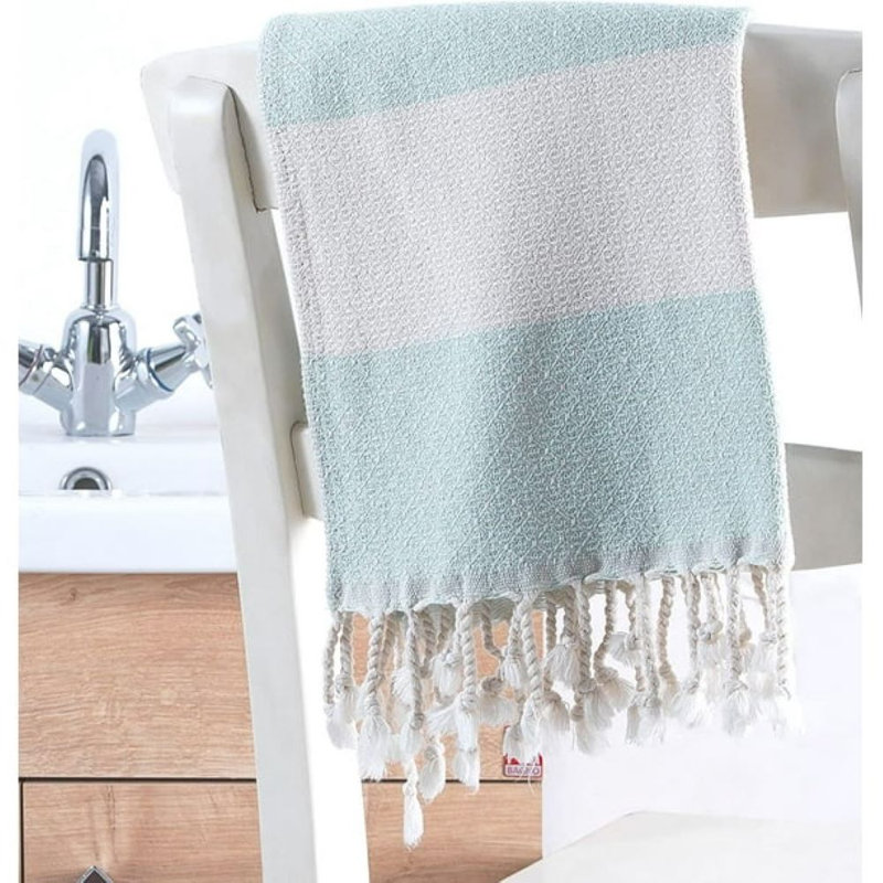 4-Pack Turkish Hand Towels | 100% Cotton, 16 x 39 Inches | Decorative Bathroom Towel for Hand, Face, Gym, Yoga, Dishcloth, Kitchen and Bath (4 Hand Towels)