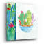 «Cacti Garden 2 No Birds And Butterflies» par Farida Zaman, art mural en verre acrylique, 12 po x 12 po