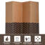 Paravent pliable cloison de séparation en bois 6 pi-51287924-51287921