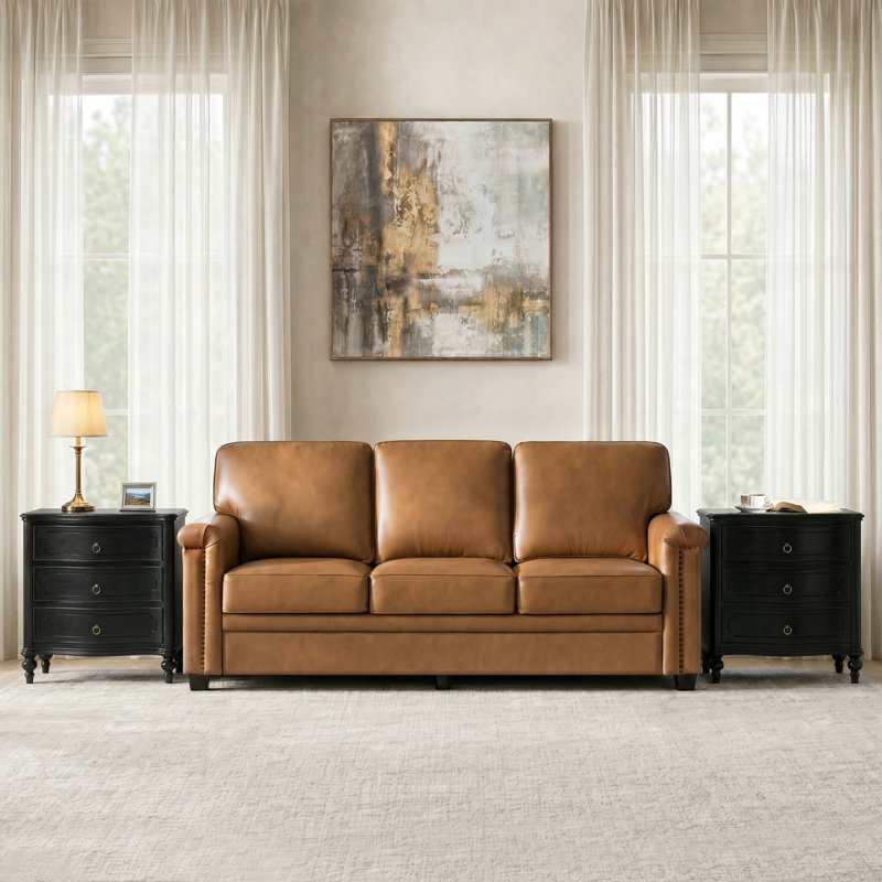 Elfine 28'' W Traditional Curves End Table with Charging Station and Solid Wood Legs and Metal Knobs Adorn, Black