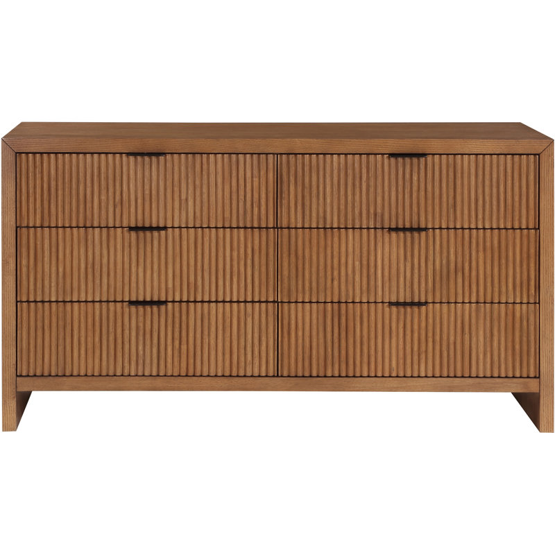 Commode 6 tiroirs Fairfax, Noyer