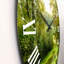 Étang vert avec arbres printaniers - horloge murale Country-60187378