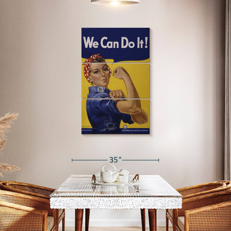 Tergel We Can Do It Feminism Quote, 45" H x 28" W