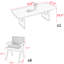Japanese style solid wood dining table set-102210616