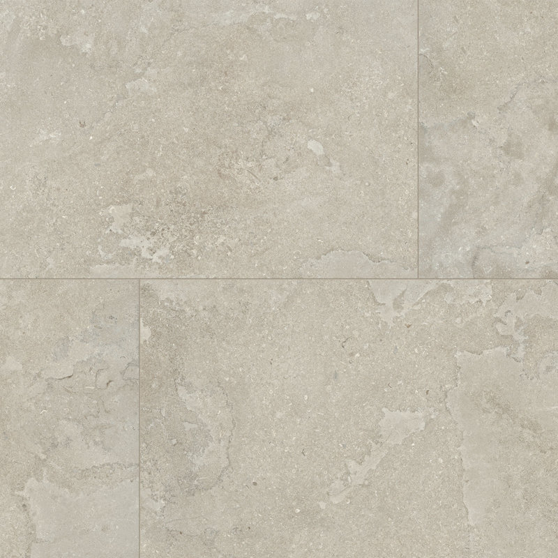 Carreau de porcelaine pour plancher et mur en travertin 24 po x 48 po American EcoStone (2 pièces, 16 pieds carrés / caisse)