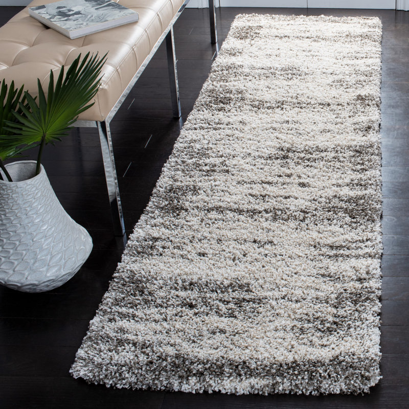 Tapis à poils longs Hudson, Tapis de couloir 2 pi 3 po x 8 pi