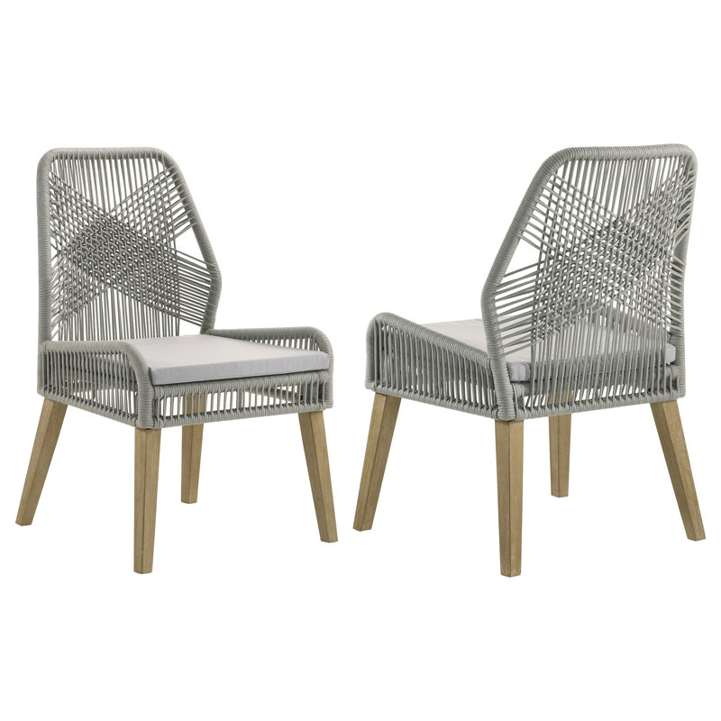 Ensemble de 2 chaises d'appoint Nakia, Gris