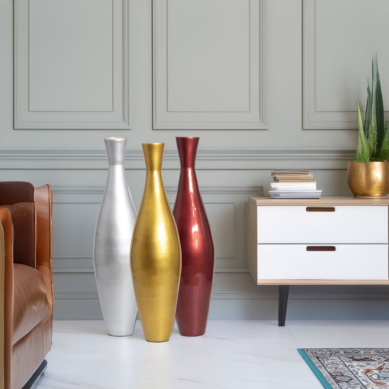 Floor Vase, 33" H X 9" W X 9" D
