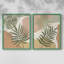 Impression encadrée Mid-Century Palm I-Premium - prête à être accrochée - aucun clou requis - aucun clou requis-509889226-509889847