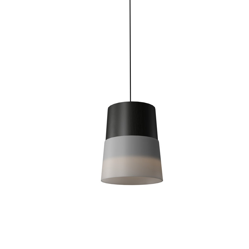 Luminaire suspendu 1 lumière Cônico, Gris anthracite