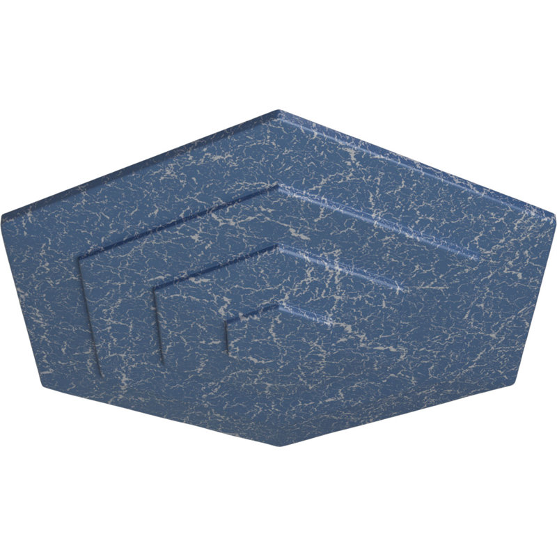Médaillon de plafond 23 1/4 po x P 7/8 po Woodruff, Americana craquelé