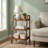 17.7"W Solid Oak End Table with Shelves-1443468349-1443468323