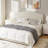 Upholstered Linen Headboard with Adjustable Height-1015513034-1015513041