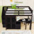 Wooden Loft Bed With Built-In-Desk And Stairs-52340991-52340989