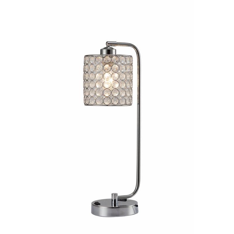 Lampe chromée avec prise Enders