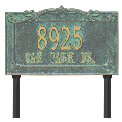 Signature Series 2-Line Lawn Address Sign